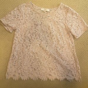 Loft lace top XS